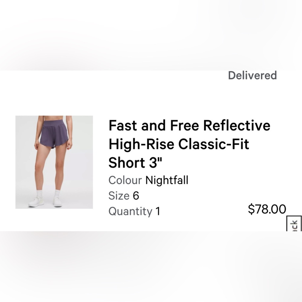 Fast and Free Reflective High-Rise Shorts